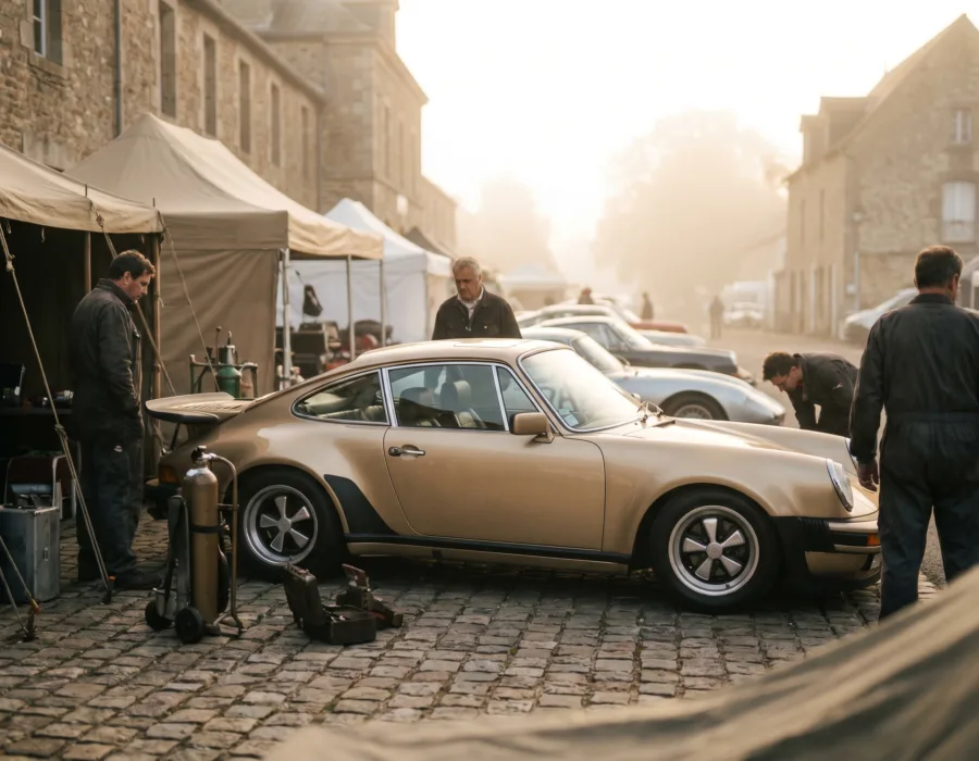 Le Mans Classic - Porsche vintage paddock matin